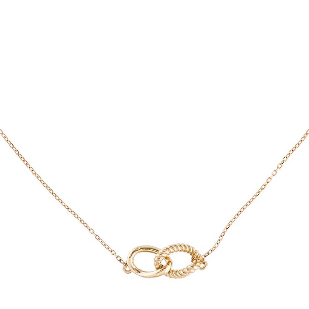 Mejuri 14K Gold Duo Necklace 16.5” long